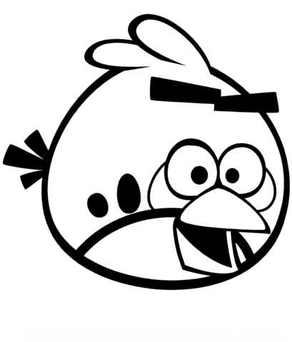 409x480 Red Angry Bird Coloring Page Free Printable Coloring Pages