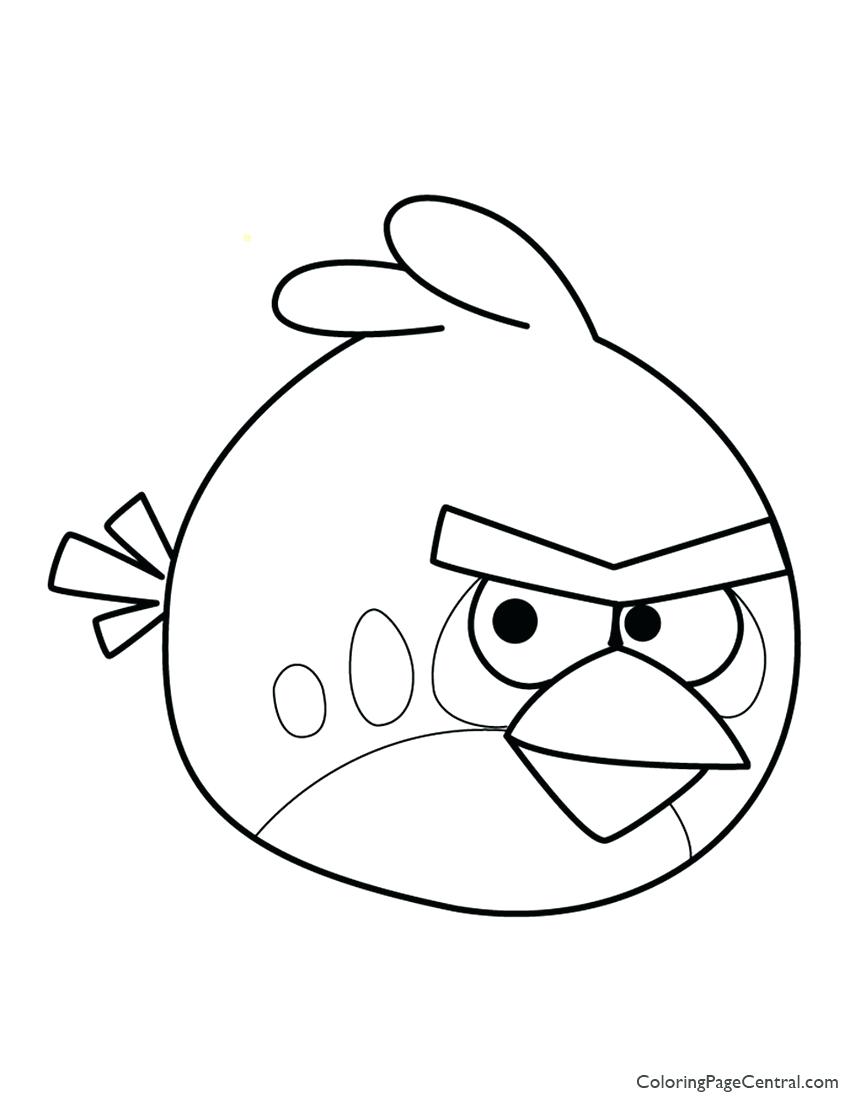 850x1100 Coloring Bird Printable Coloring Pages Angry Birds Red Page Star