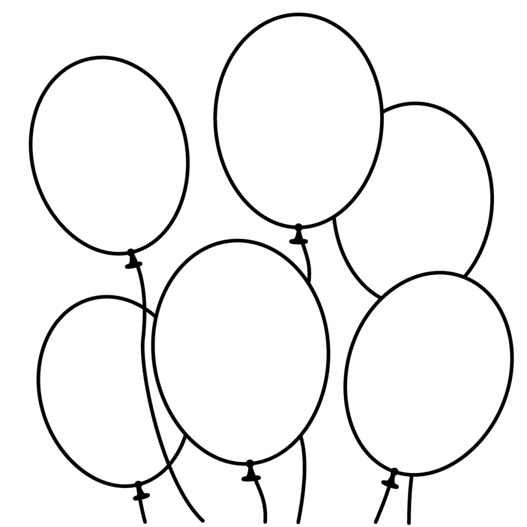 1024x1024 Balloon Drawing For Kids Snowman Clipart Clipart Black And White