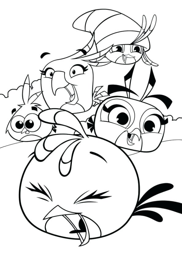 593x832 Lovely Coloring Pages For Angry Birds Print Books Red Bird