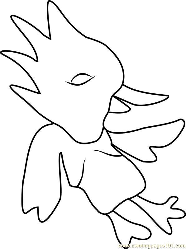 597x800 Red Bird Undertale Coloring Page