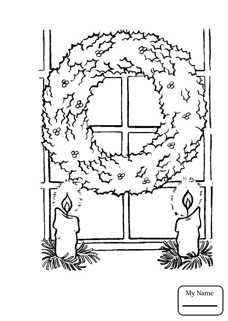 800x1126 Coloring Pages For Kids Holidays Christmas Wreath With Red Bow