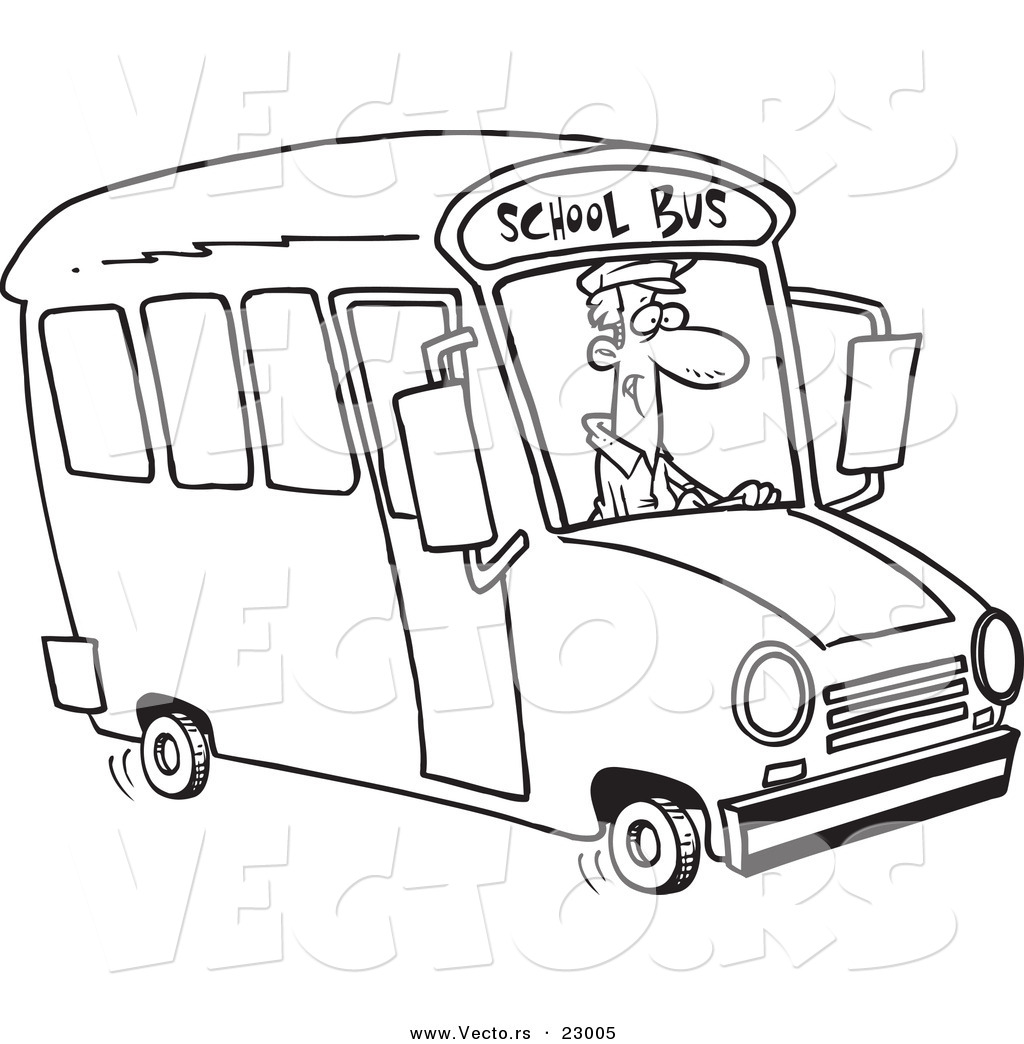 1024x1044 School Bus Driver Clipart Black And White