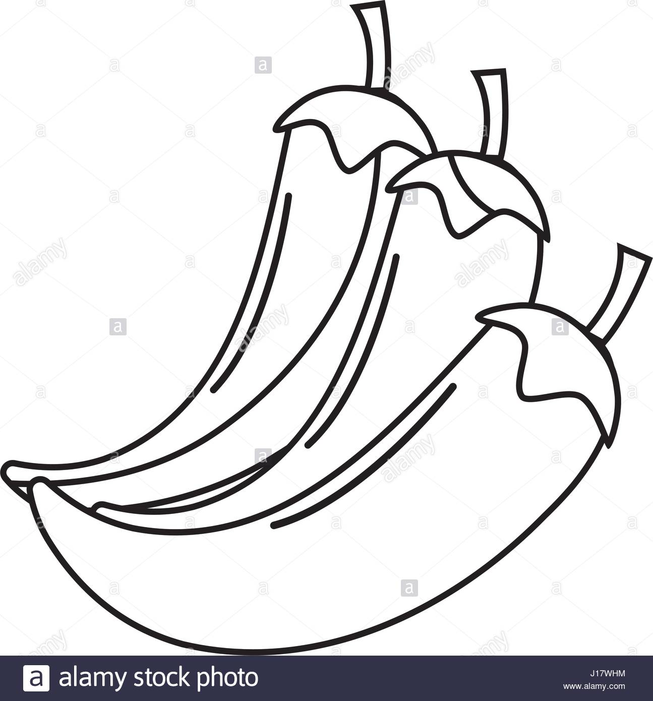 1295x1390 Silhouette Chili Pepper Vegetable Icon Stock Vector Art