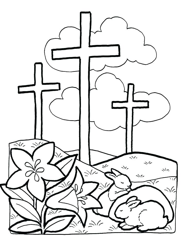 728x946 Cross Color Page Rose Decorated Cross Coloring Pages Best Place
