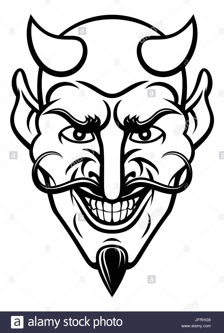 937x1390 Red Devil Face Illustration Cut Out Stock Images Amp Pictures