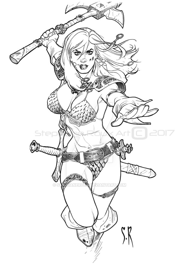 600x936 Red Sonja She Devil With An Axe By Stephaneroux