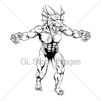 325x325 Red Dragon Character Gl Stock Images
