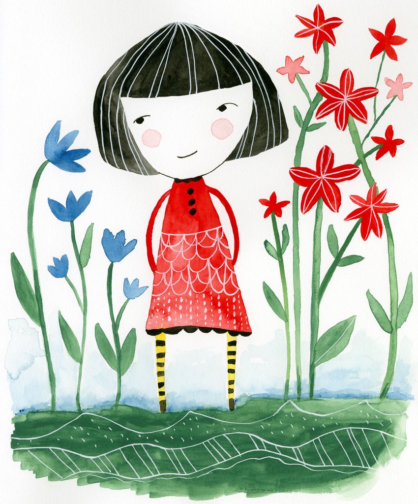 850x1024 Girl In Red Dress