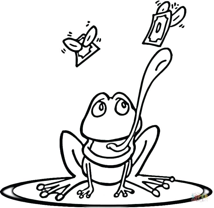 750x729 Frogs Coloring Pages Frog On Lily Pad Red Eyed Tree Frog Coloring
