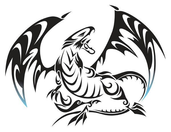 600x464 Blue Dragon Clipart White
