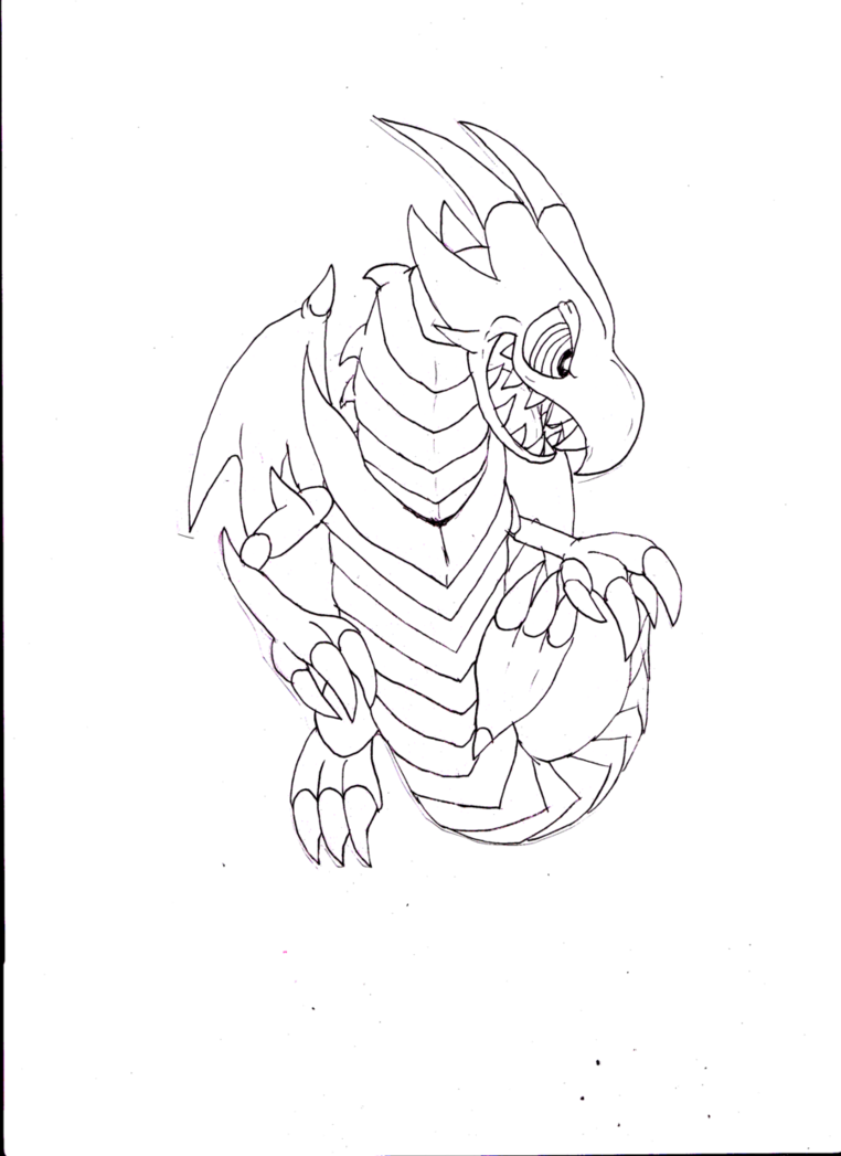 762x1047 Red Eyes Toon Dragon Lineart By Mistrissthehedgehog