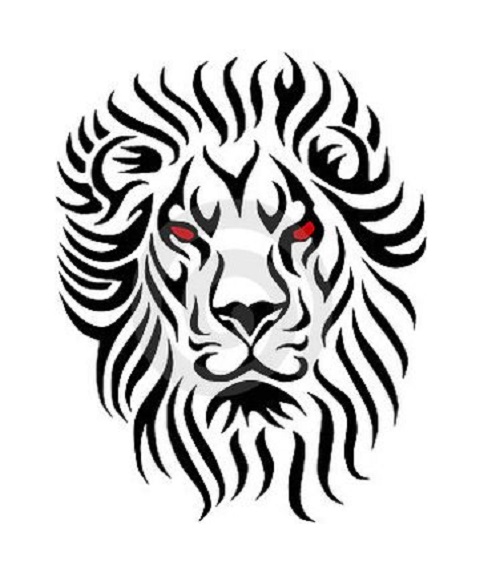 500x577 Tribal Lion Tattoos @ Tattoo Designs