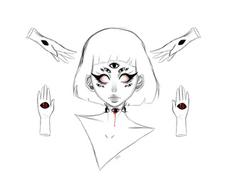 320x251 Manyeyes Drawings On Paigeeworld. Pictures Of Manyeyes