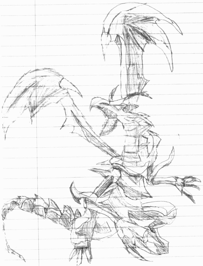 782x1021 Red Eyes Black Dragon By Stitches3