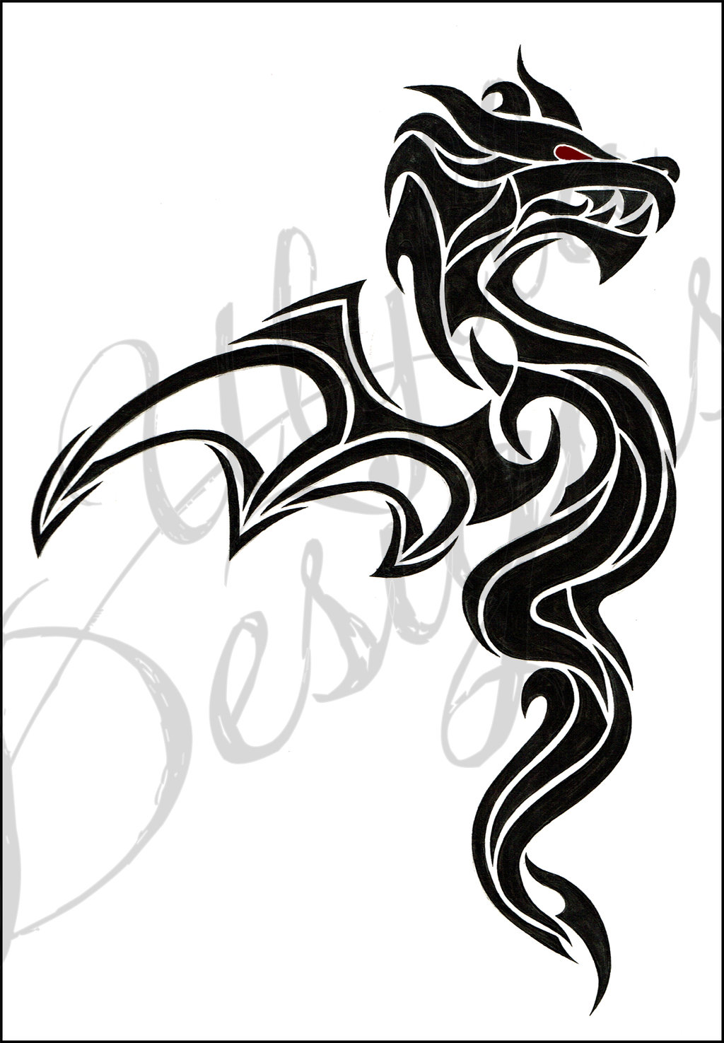 1024x1475 Simple Dragon Tattoo