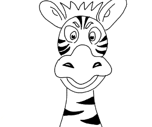 300x250 Zebra With Red Eyes