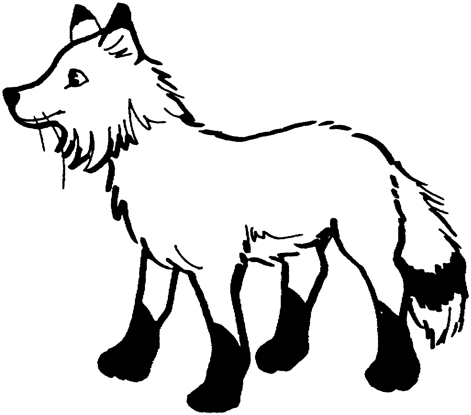 1540x1357 Free Fox Coloring Pages