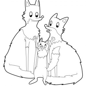 300x300 Copy Coloring Page Red Fox