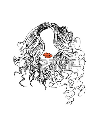 348x450 Red Hair Fashion Girl Royalty Free Cliparts, Vectors, And Stock