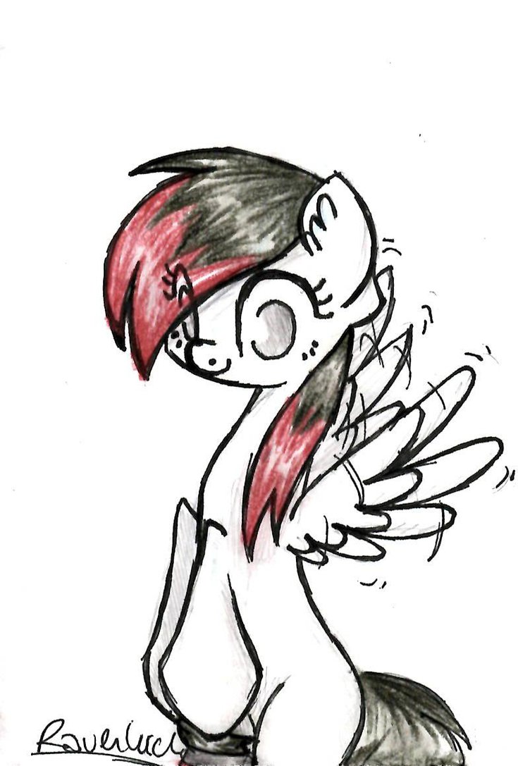 735x1087 Request Oc White Pegasus With Black Red Hair By Ravenluck