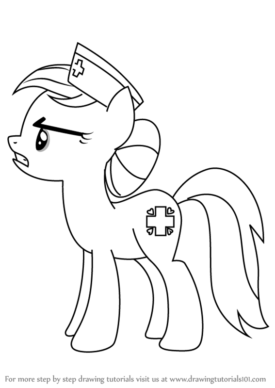 567x800 Learn How To Draw Nurse Redheart From My Little Pony