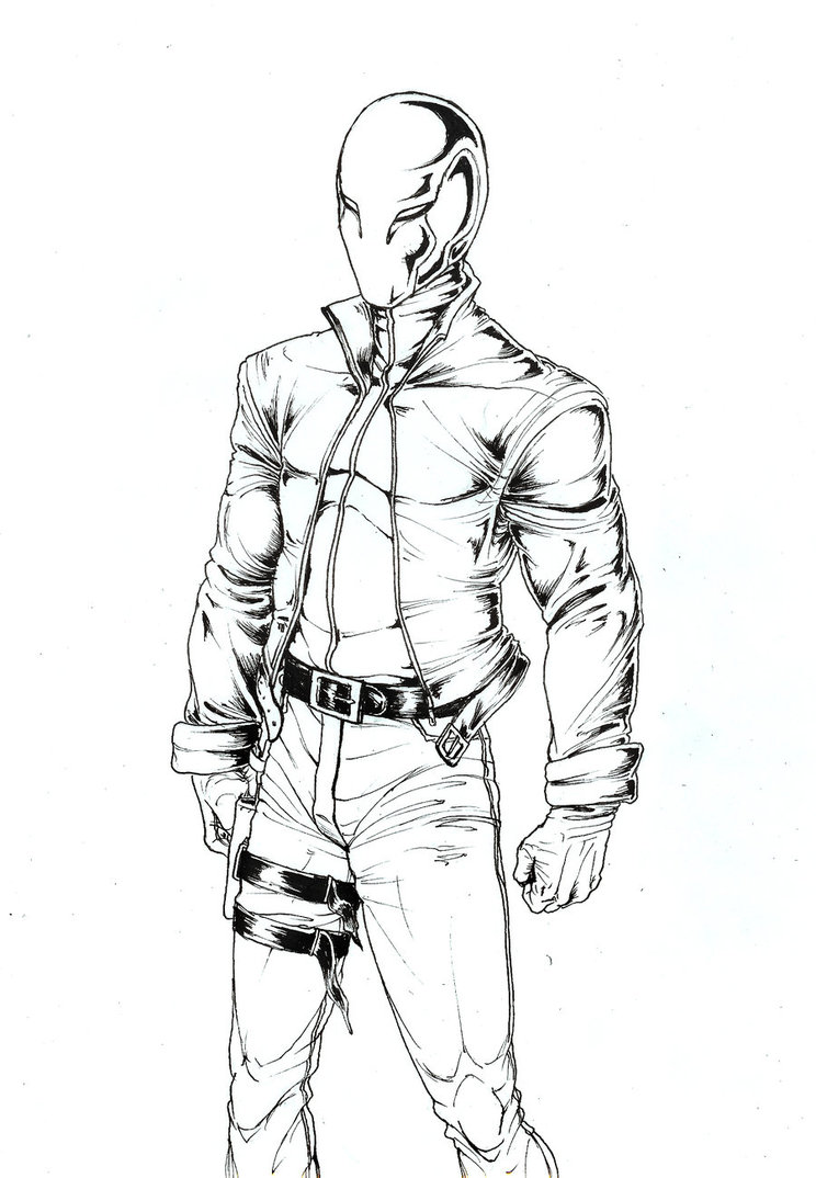 744x1074 Red Hood (Outlines) By Rayluaza