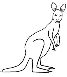 236x270 Kangaroo Drawing 17 Animals Kangaroos, Animal