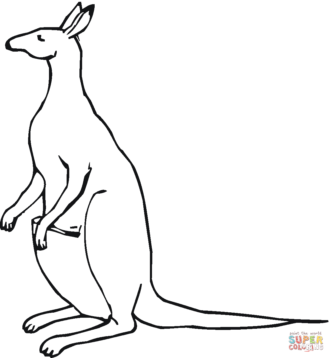 1105x1200 Kangaroo Coloring Page Free Printable Coloring Pages