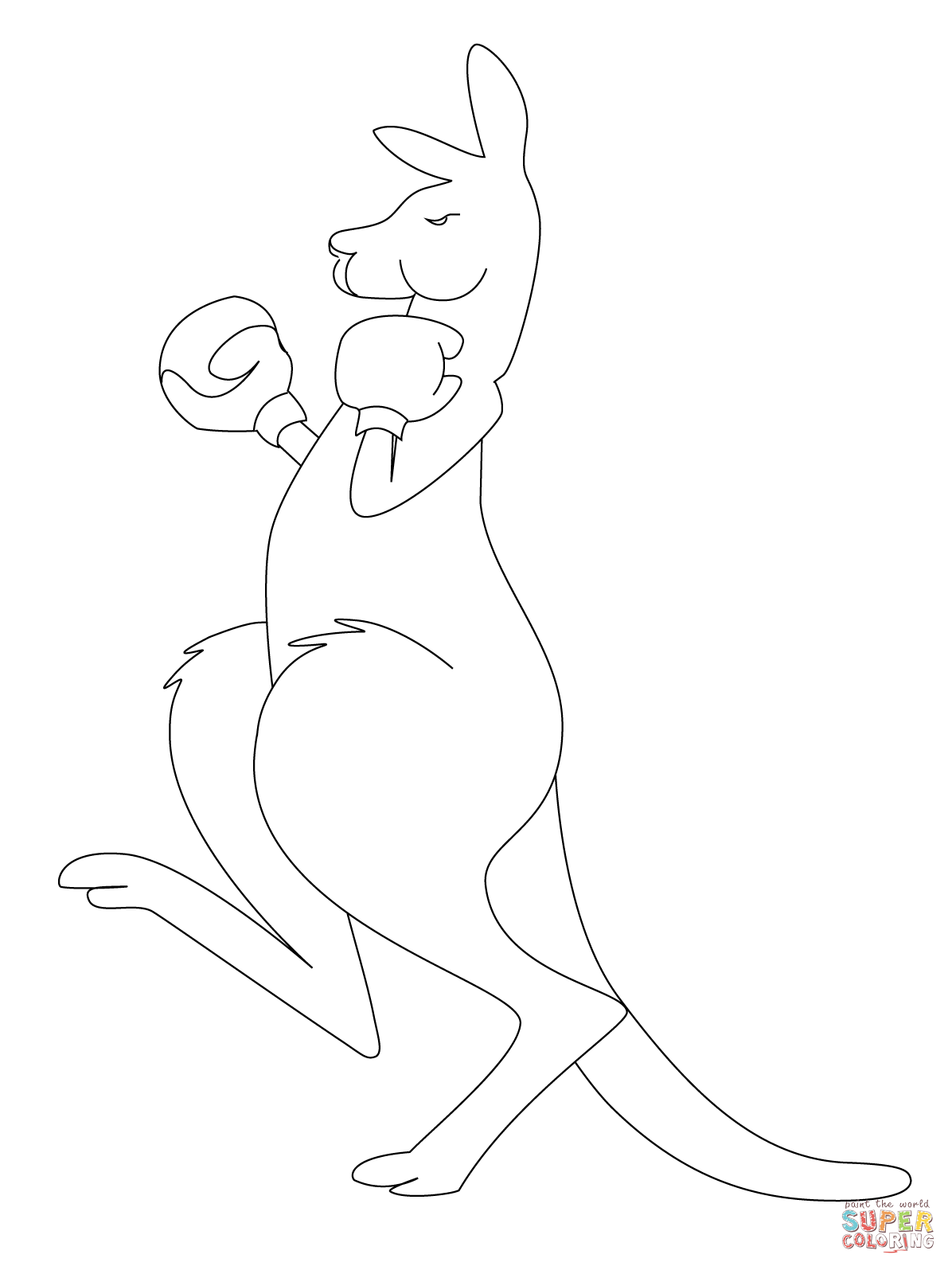 1196x1595 Incredible Red Kangaroo Coloring Pages With Kangaroo Coloring Page