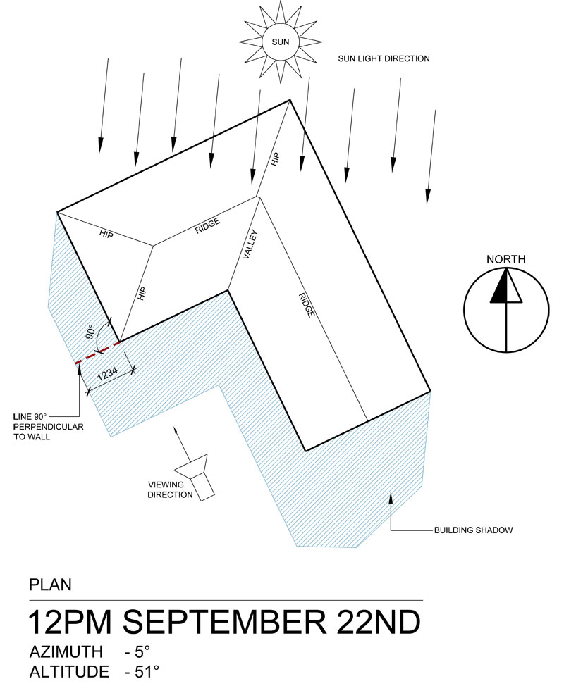 800x974 How To Draw Shadow Diagrams In Elevation And Section Tutorial