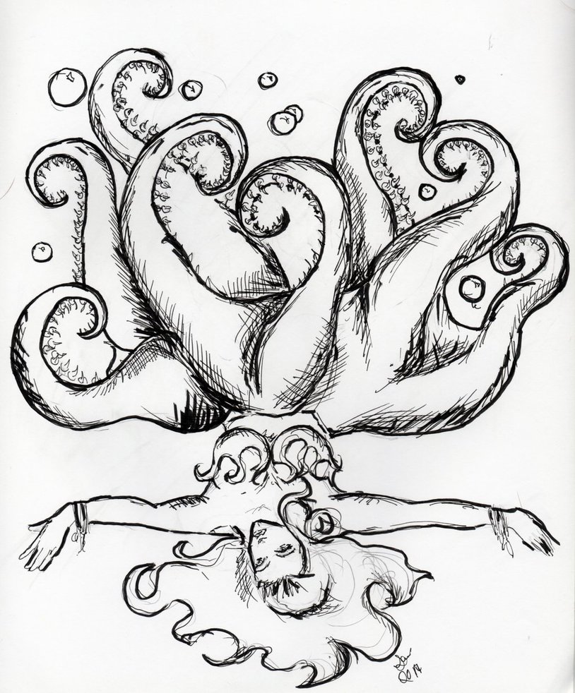 814x982 Sea Creature Cecaelia By Atatteredcanvas