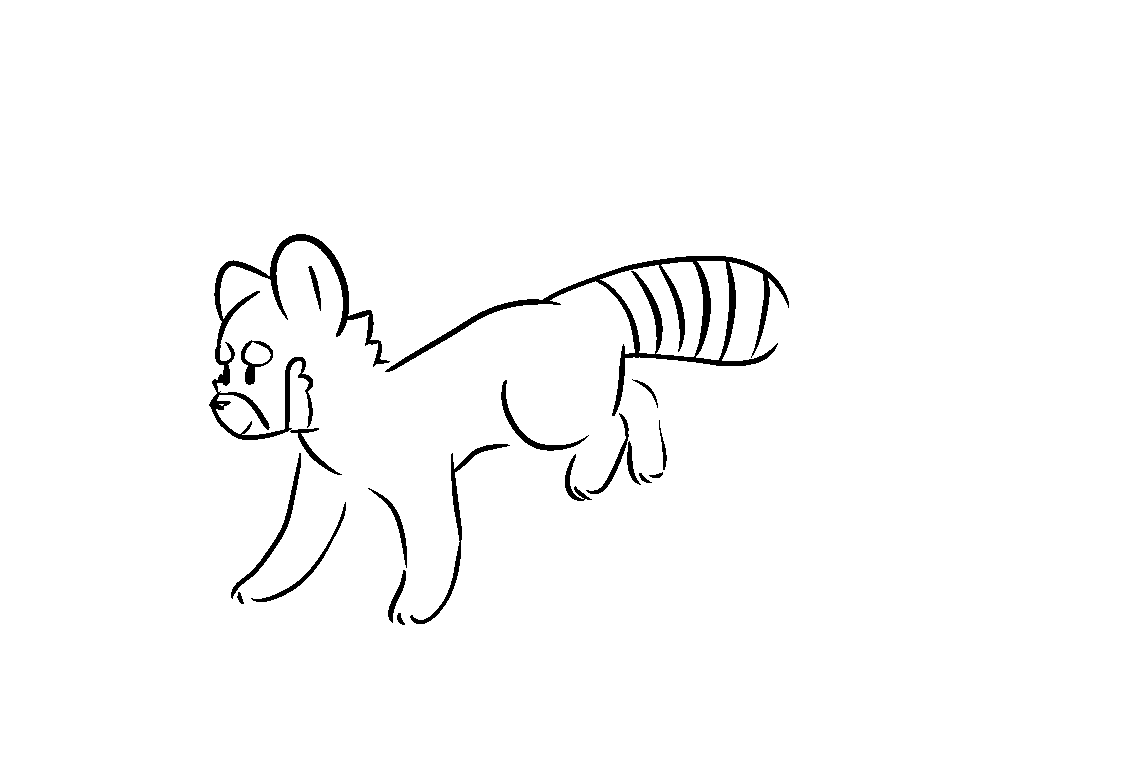 1126x768 Red Panda Run Cycle By Invalidquestion