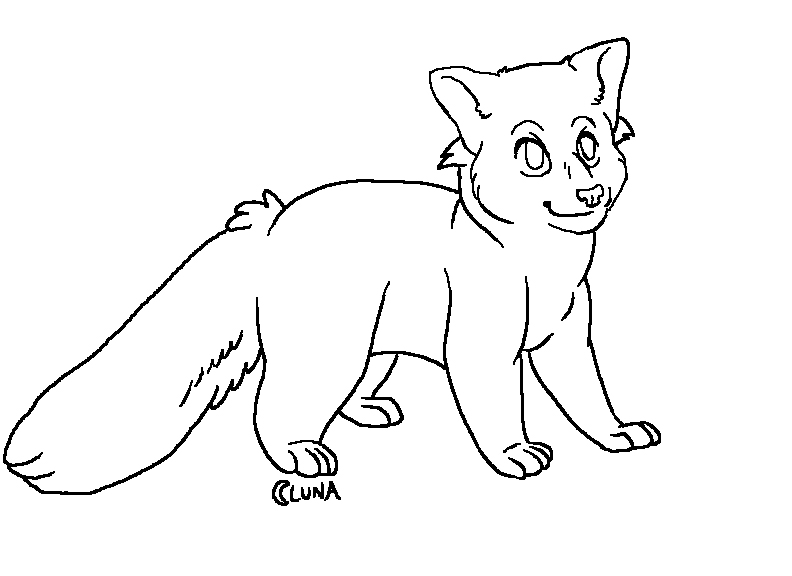 792x576 Red Panda Lineart By Armoredalienartist