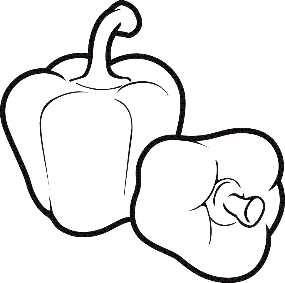 970x961 Free Printable Fruit And Vegetables Color Page Coloring Pages