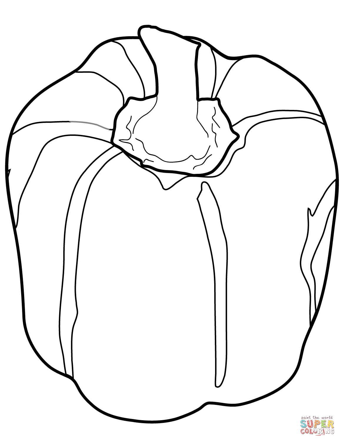 1159x1500 Bell Pepper Coloring Page Free Printable Coloring Pages