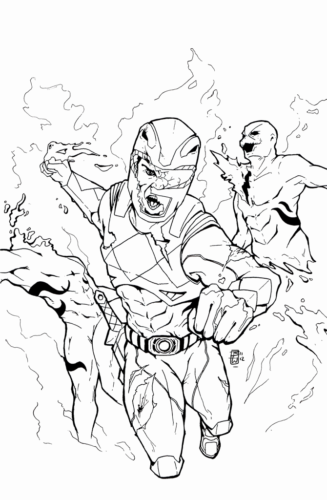 670x1024 Red Ranger Sketch By Ben Wilsonham