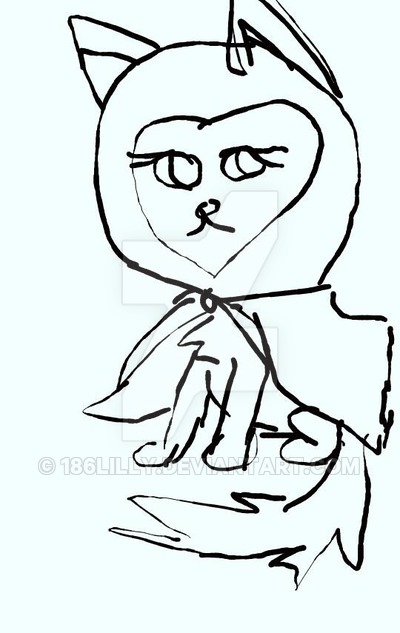 400x633 Little Red Wolf Sketch By 186lilly