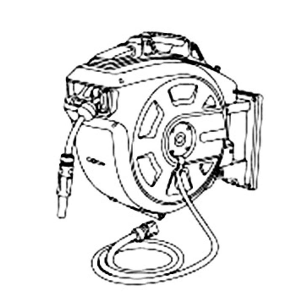 1000x1000 Garden Hose Reel 12 35 M Grey, Black, Orange G