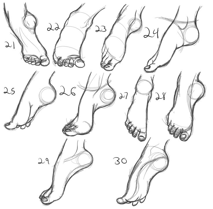 736x721 Drawn Feet