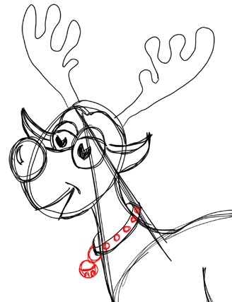328x427 How To Draw Reindeers Step By Step Drawing Lesson (Rudolph The Red