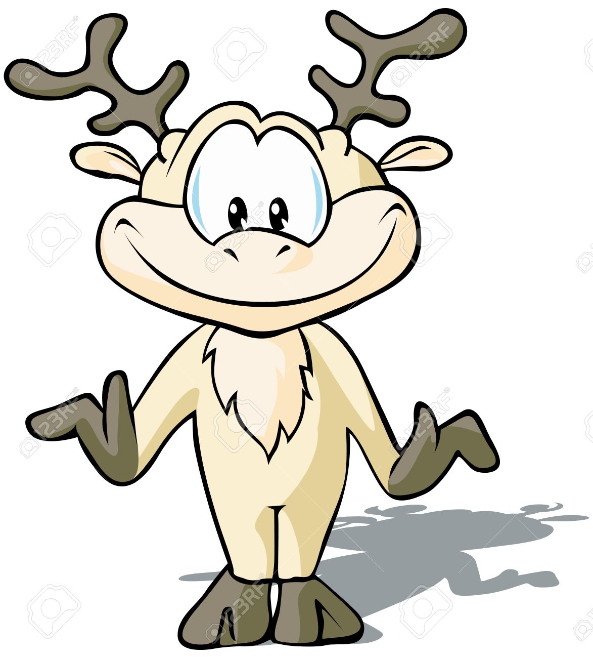 1173x1300 Cute Reindeer Cartoon Royalty Free Cliparts, Vectors, And Stock