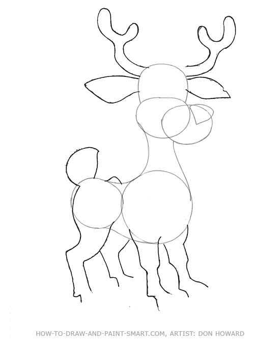 550x671 Cartoon Deer