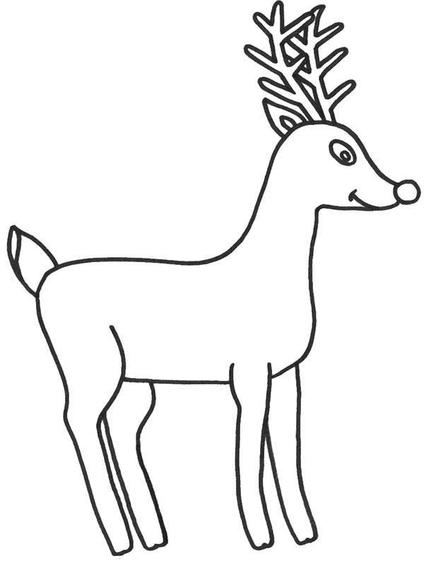 600x794 How To Draw Rudolph The Red Nosed Reindeer Coloring Page Color Luna