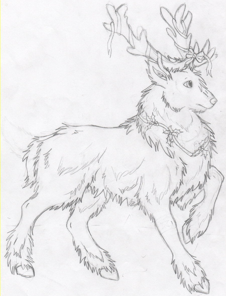 900x1179 Reindeer Attempt By Drawingmaster1