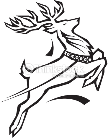 366x467 Flying Reindeer Drawing
