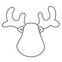 Reindeer Drawing Template at GetDrawings | Free download