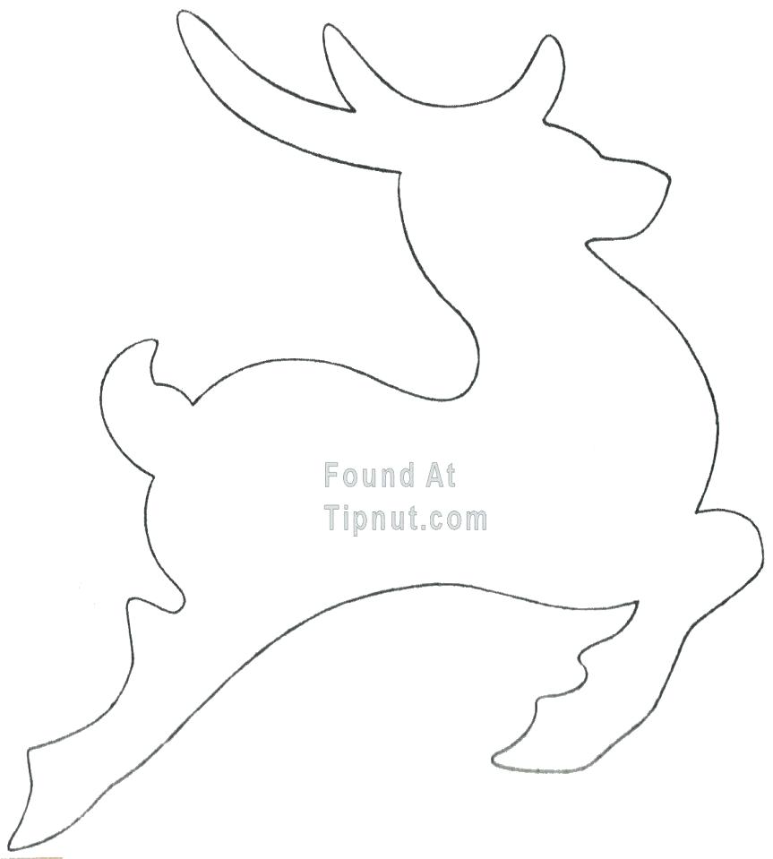 Reindeer Drawing Template at GetDrawings | Free download