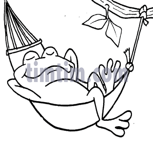 538x509 Free Drawing Of A Frog Hammock Bw From The Category Reptiles