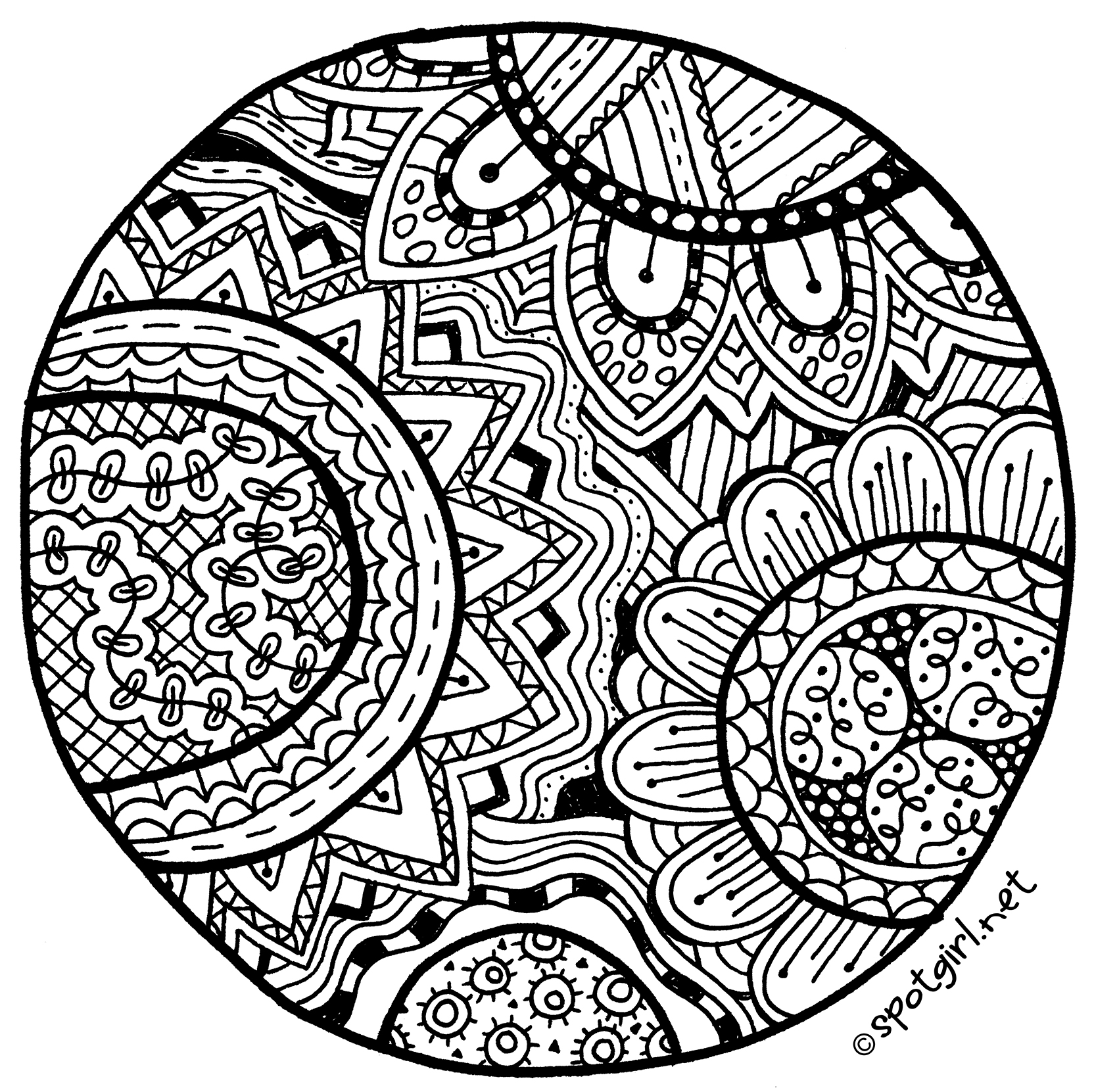 1664x1661 Hotcakes Summer Art Challenge Zentangle!
